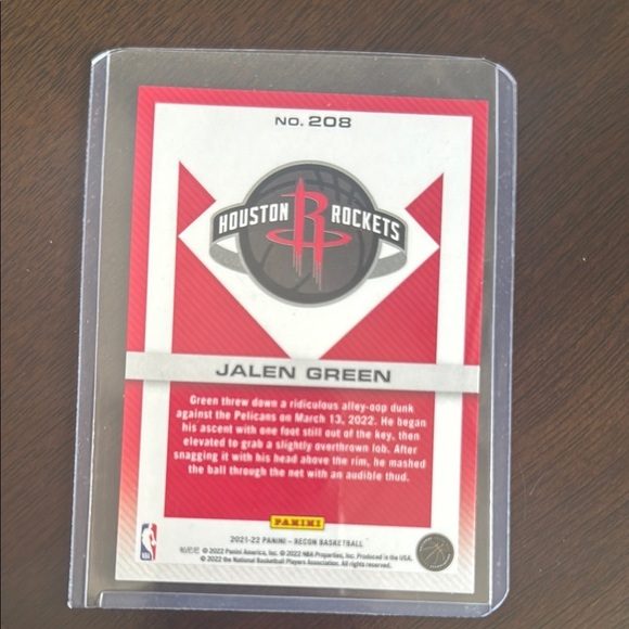 Numbered Recon Jalen Green Basketball Card - Picture 2 of 2
